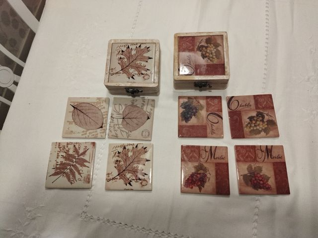Cajas con posavasos