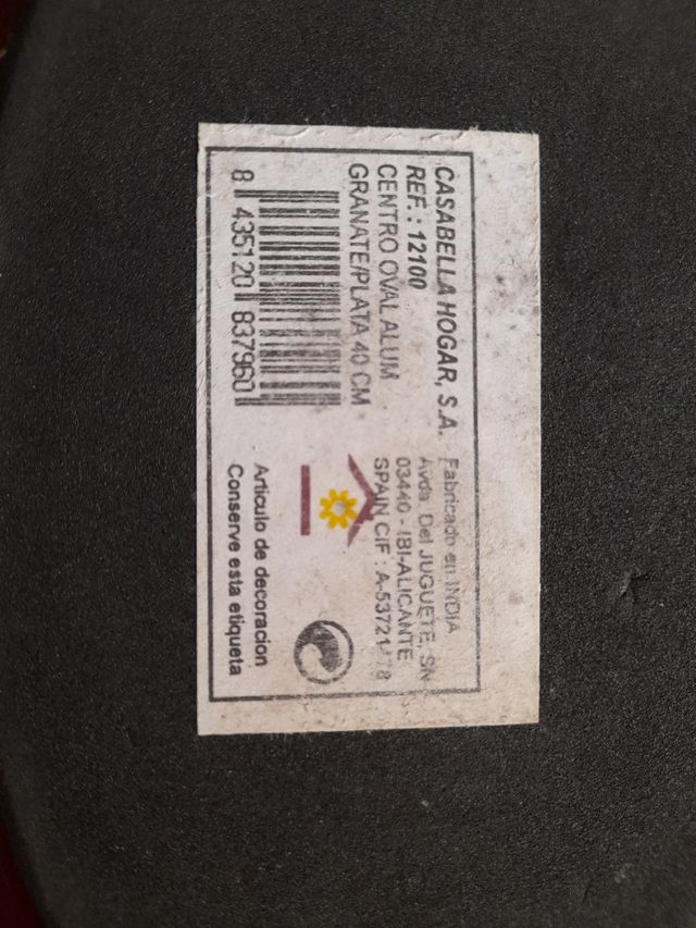 Frutero, centro de mesa.