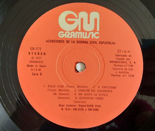 Lote 3 vinilos Guerra Civil Española