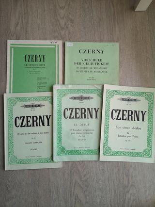 libros piano Czerny Bach Clementi Beyer