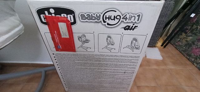 4 en 1 de chicco, minicuna,trona, silla