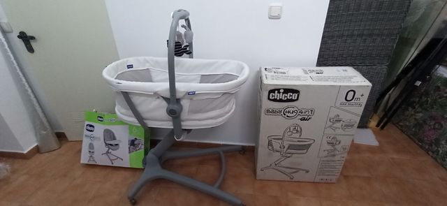 4 en 1 de chicco, minicuna,trona, silla