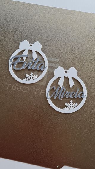 Bolas de Navidad 3D Personalizadas con nombre