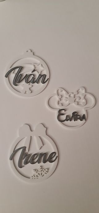 Bolas de Navidad 3D Personalizadas con nombre