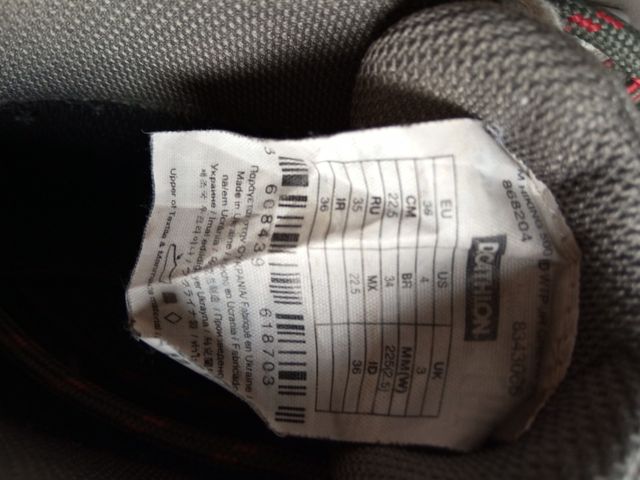 Botas de montaña y trekking, impermeables, n°36.