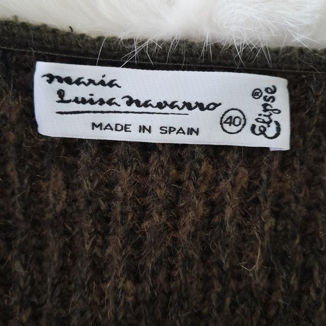 Chaqueta larga piel conejo