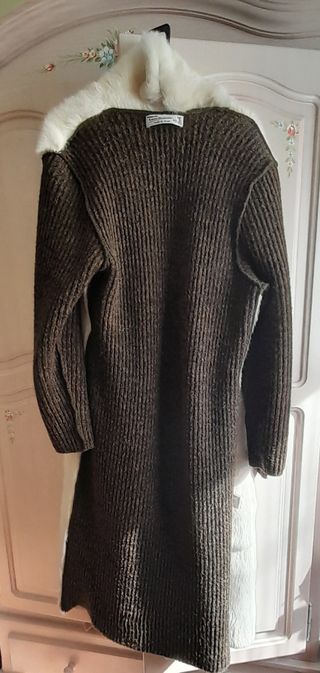 Chaqueta larga piel conejo