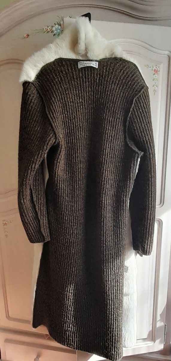 Chaqueta larga piel conejo