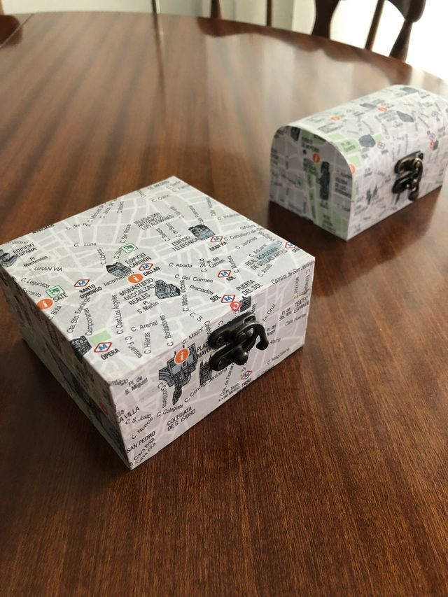 Cajas artesanales callejero madrid