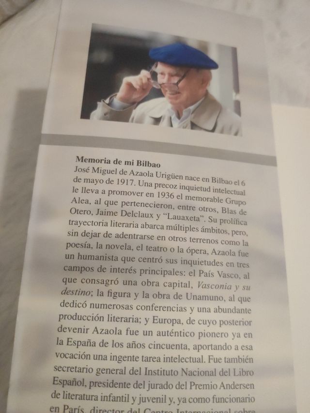Libro, Memoria de mi Bilbao