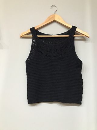 Top de hilo negro