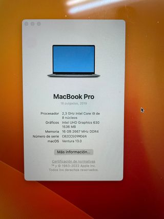MacBook Pro 16' 