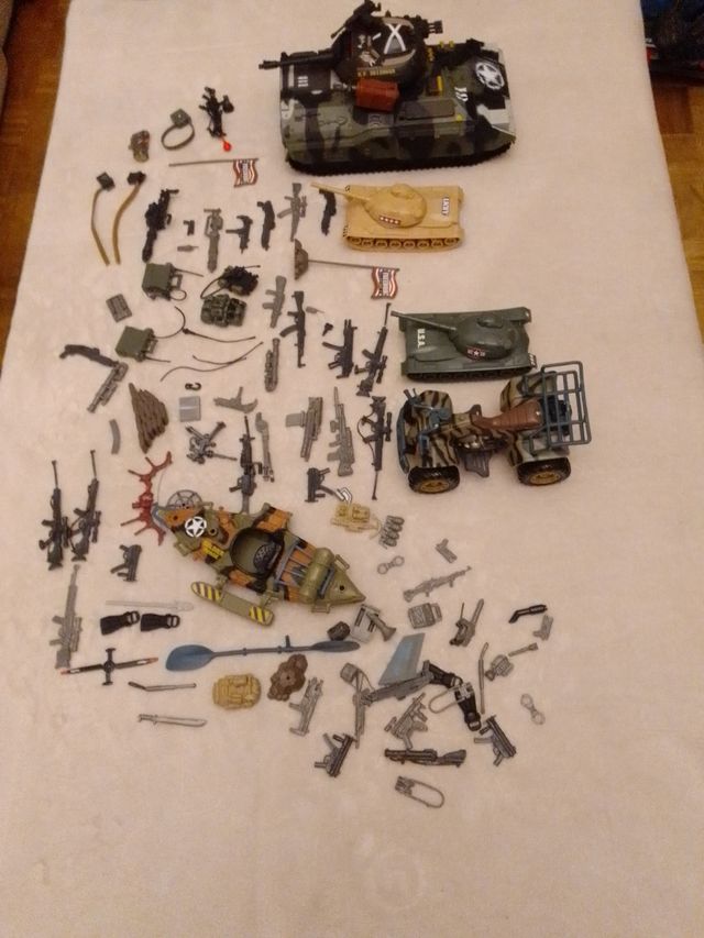 lote tanques,piraguas complementos,playmovil