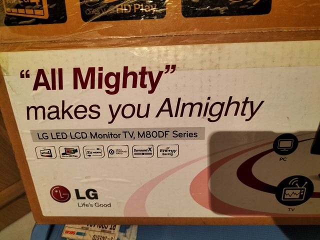 TV - MONITOR. LCD LG FLATRON M2080DF. 20"