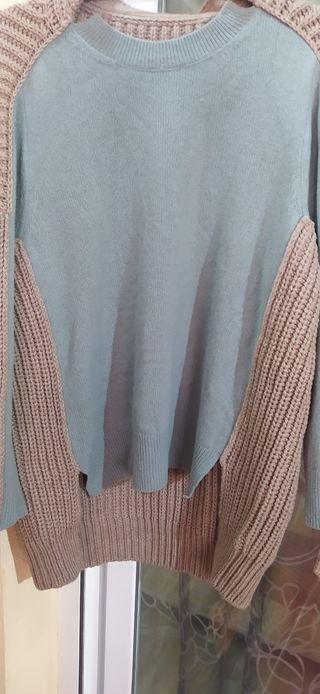 Jersey verde/ camell 5XL/ talla 50