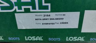 Botas tipo militar piel natural