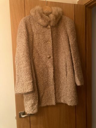 Chaquetón beis mujer El Corte Inglés 