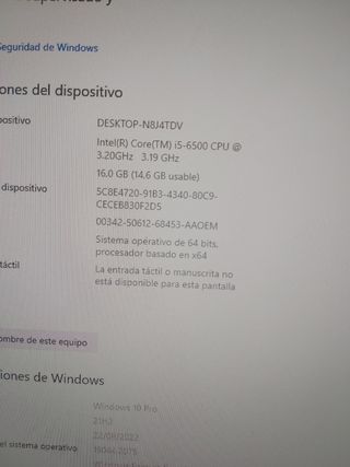 ordenador  hp prodesk 400 G3 sff