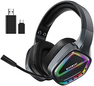 MIPOWCAT R18 Kabelloses Gaming Headset,2.4GHz Dopp