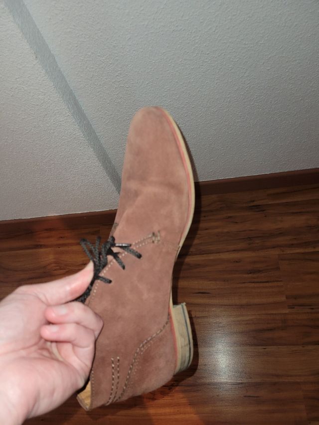 Zapatos de ante ZARA TEX semi granate