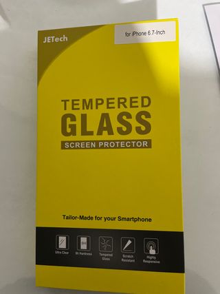 Pack 3 protectores vidrio templado iPhone 6,7"