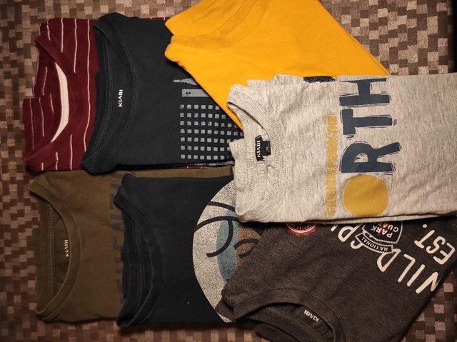 LOTE CAMISETAS MANGA LARGA NIÑO (7/8AÑOS)