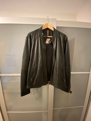 Chaqueta cuero hombre