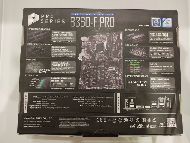 MSI B360-F PRO - Placa base - motherboard afbeelding 5
