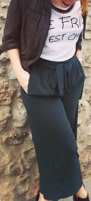 Pantalón Zara XS verde