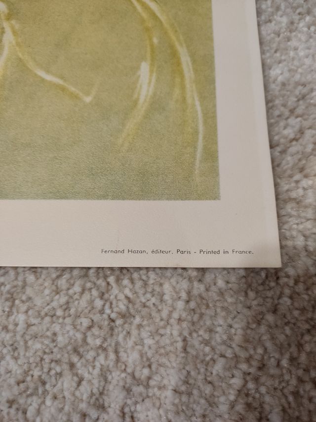 lamina H. de Toulouse Lautrec Yvette Guilbert