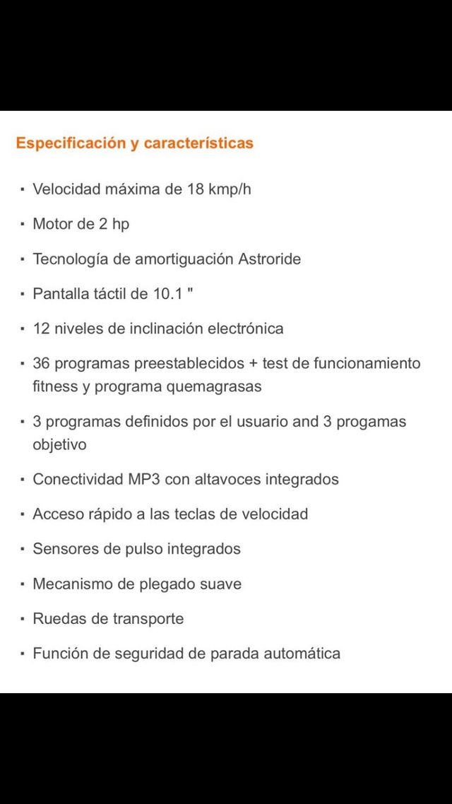 Cinta de correr REEBOK A40