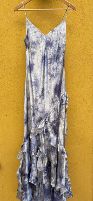 Vestido de seda de fiesta. Talla 42.