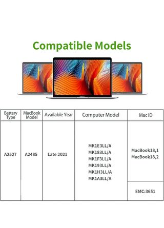 Batería A2527 A2485 MacBook Pro 16 