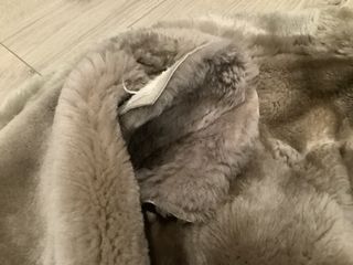 Giacca invernale in montone beige XL