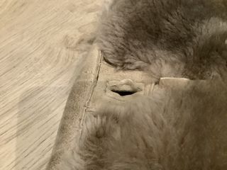 Giacca invernale in montone beige XL