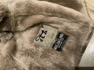 Giacca invernale in montone beige XL