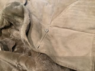 Giacca invernale in montone beige XL