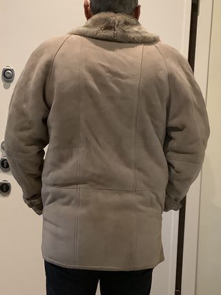 Giacca invernale in montone beige XL