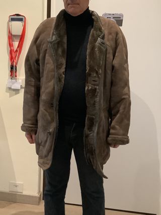 Giacca in montone color nocciola XL