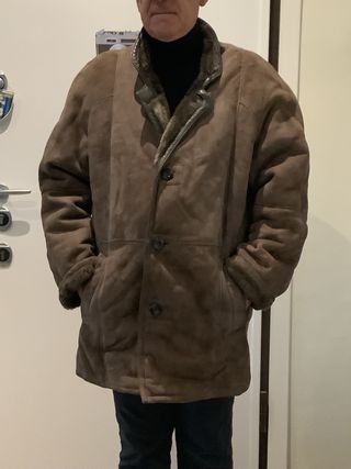 Giacca in montone color nocciola XL