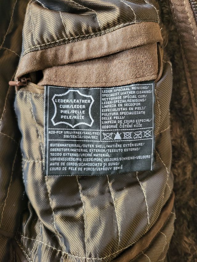 Chaqueta Cuero Vintage Hombre