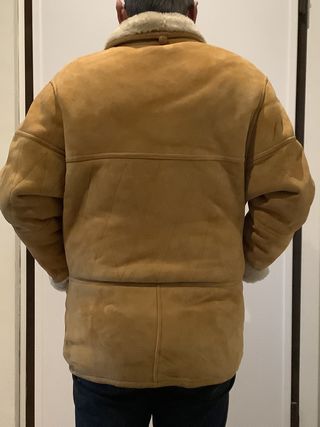 Giaccone invernale in montone caramello taglia L