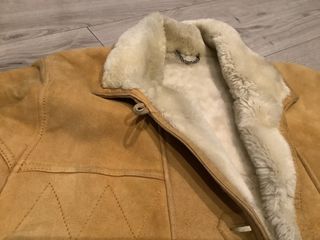 Giaccone invernale in montone caramello taglia L