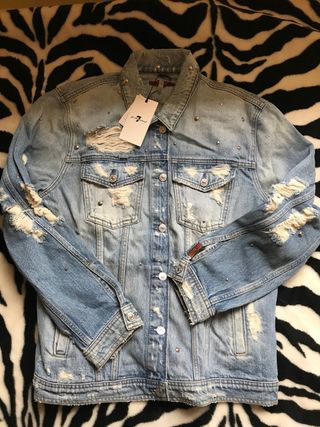7 FOR ALL MANKIND*Cazadora Vaquera Roto*