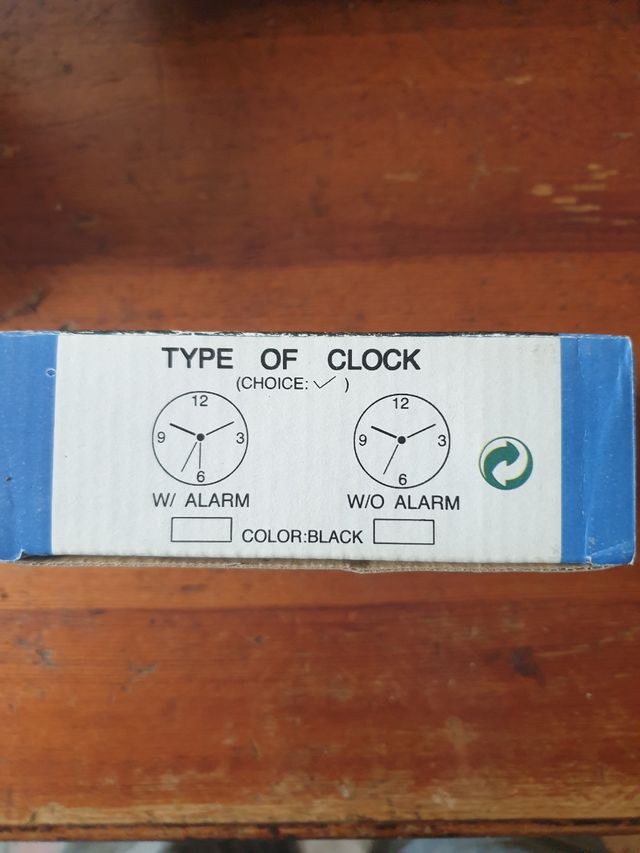 Reloj Despertador Cuarzo