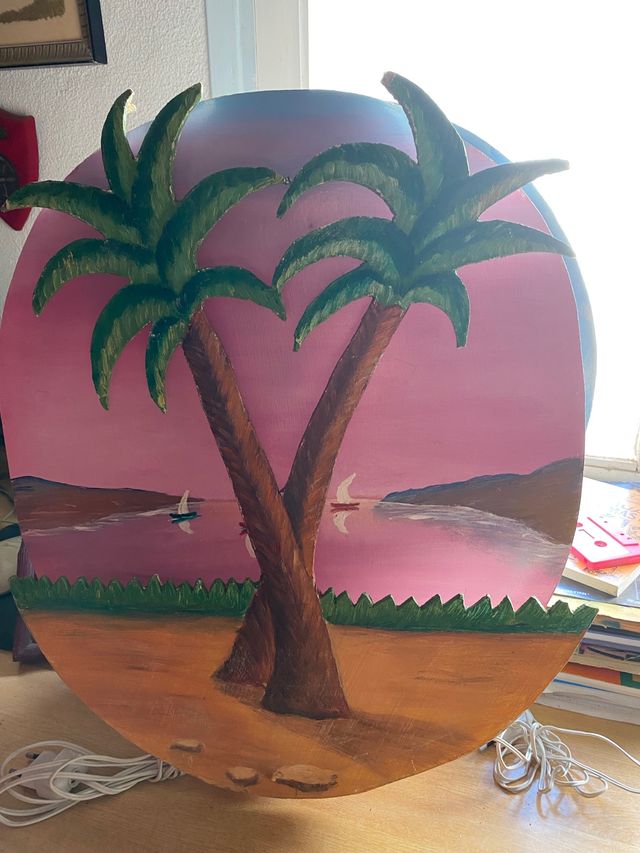 Lámpara hecha a mano