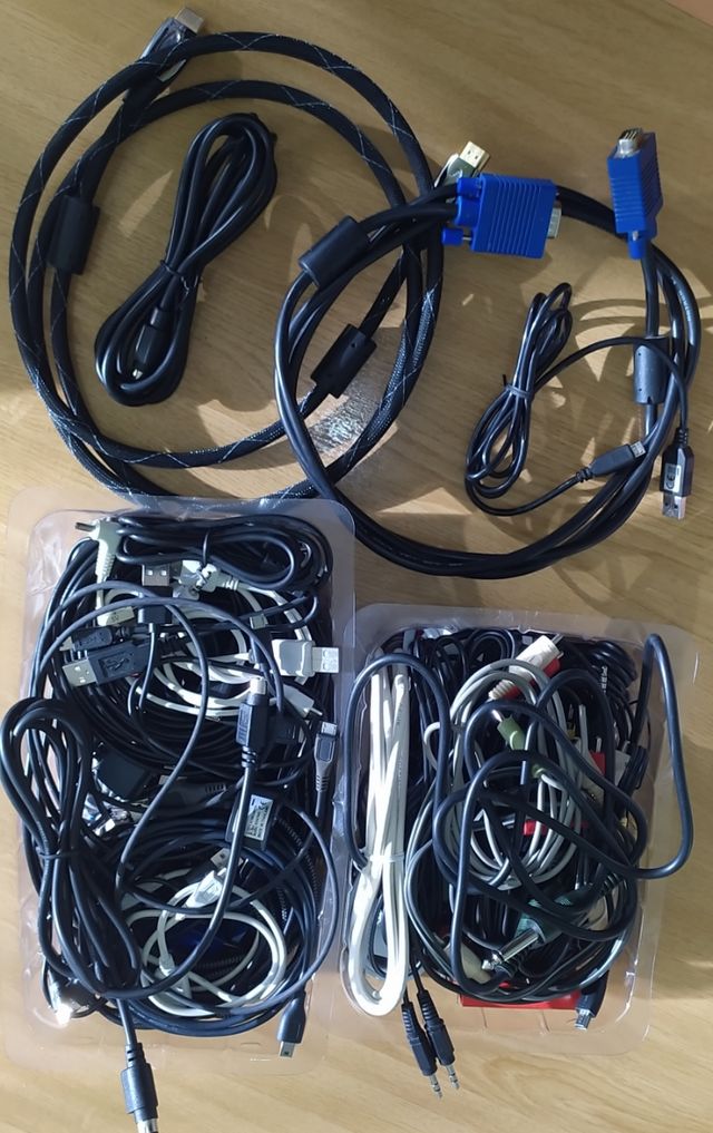 CABLES ORDENADOR AUDIO VIDEO TV TELEFONIA ETC...