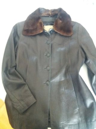 Chaqueta piel negra PRoldie 42