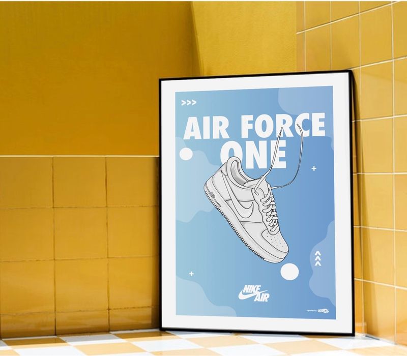 Poster o Cuadro Nike Air Force (White) de segunda mano por 13