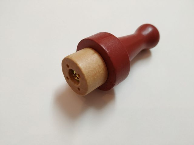 Mango de madera de 4 agujas